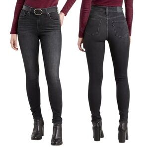 Levi’s 721 High Rise Skinny Size 27 Steady Rock Soft Wash Black